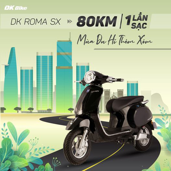 Xe máy điện DK Roma SE