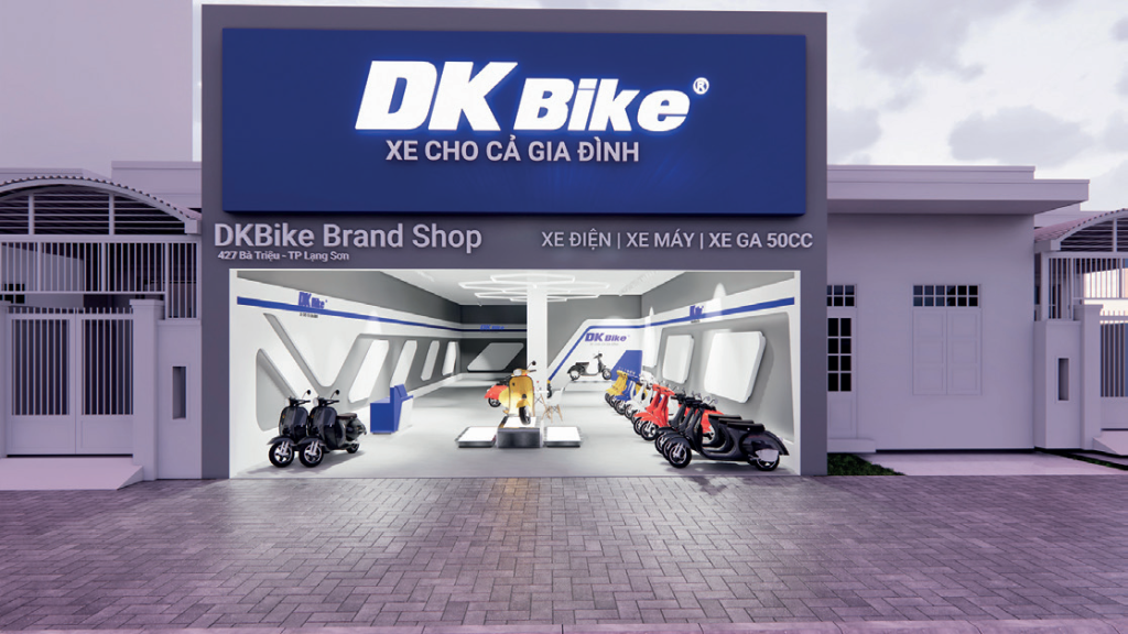 Showroom của DKBike trưng bày và bán các sản phẩm